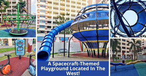 Jurong West Street 73 Playground | A Spacecraft-Themed Playground With Climbing Structures, Slides, See-Saws And More!