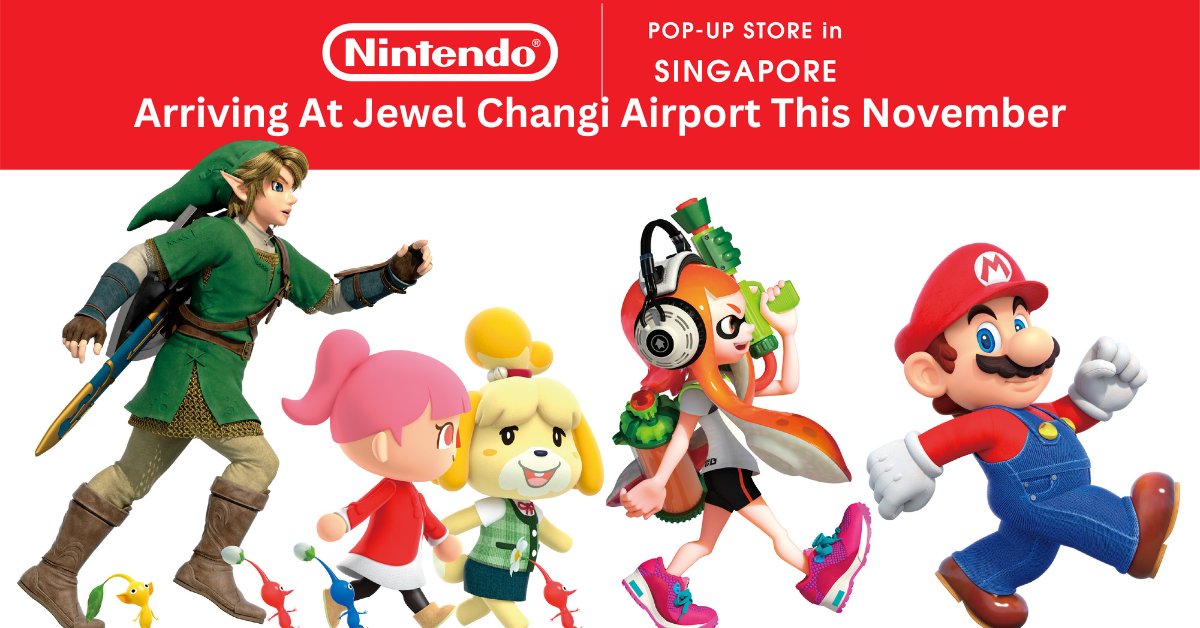 A Nintendo Pop-Up Store Set To Open At Jewel Changi Airport This November