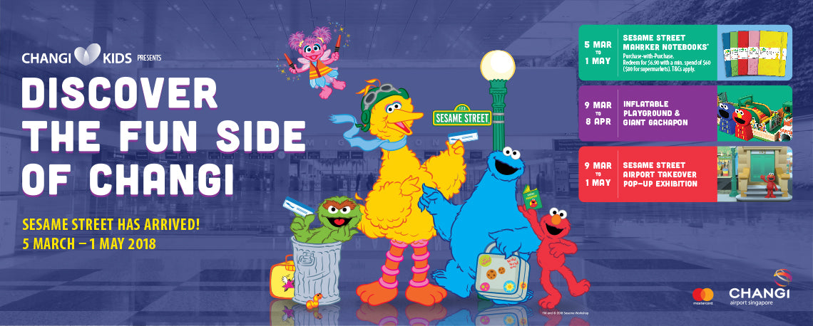 Things to do this Weekend: Visit Sesame Street with Your Little Ones @ Changi Airport! - BYKidO