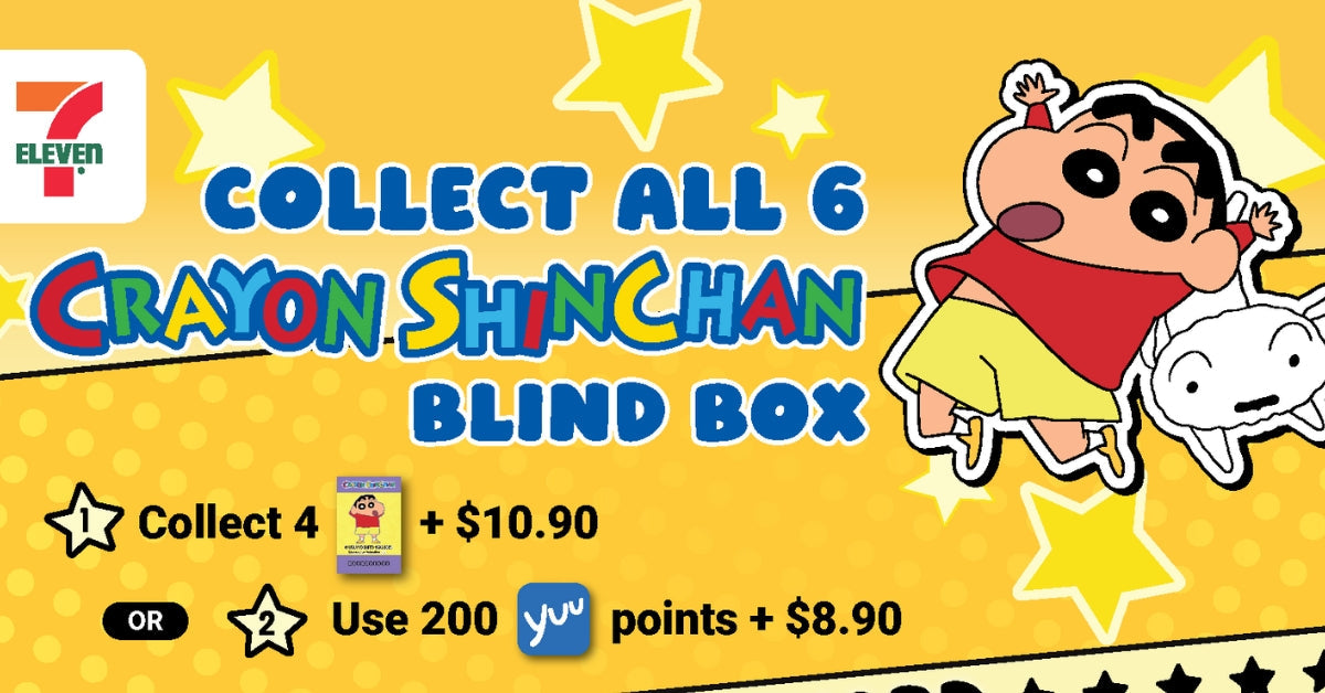 Collect Exclusive Crayon Shin-chan Merchandise at 7-Eleven
