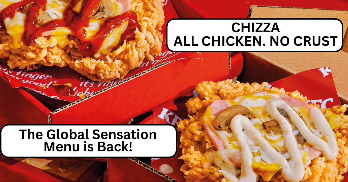 KFC Brings Back The Global Sensation CHIZZA to its Singapore Menu - BYKidO