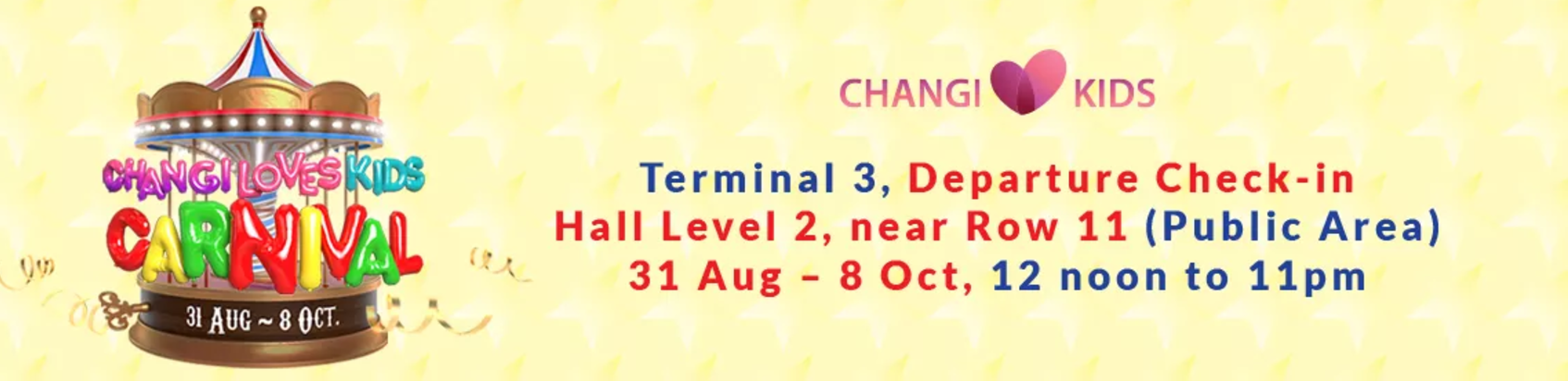 Things to do this Weekend: Head to the Changi Loves Kids Carnival! - BYKidO