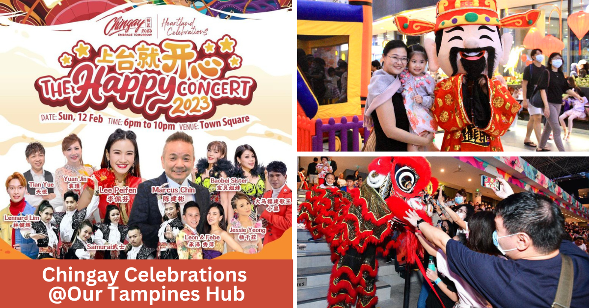 Our Tampines Hub will host Chingay at Tampines with Floats, Performances and Fireworks too!