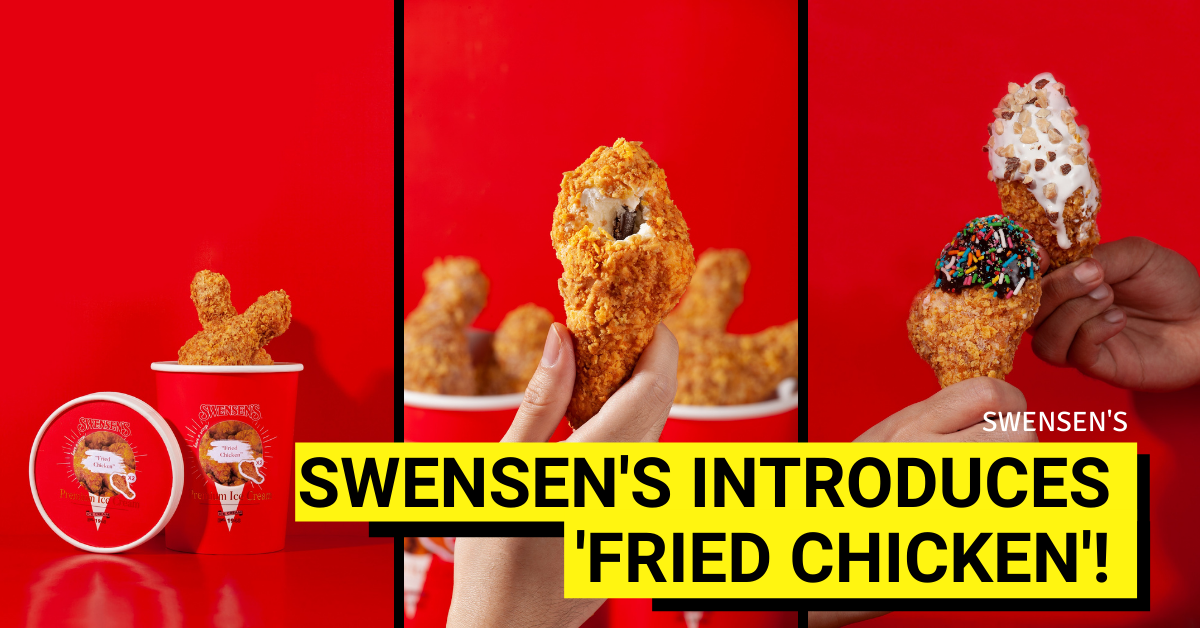 Fried Chicken Ice Cream by Swensen's and Earle Swensen's - BYKidO