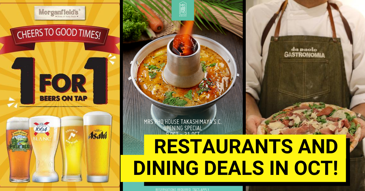 Restaurant Promotions and Dining Deals in October 2021 - BYKidO