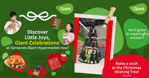 Make Giant Wishes Come True at Singapore’s Tallest Supermarket Christmas Wishing Tree!