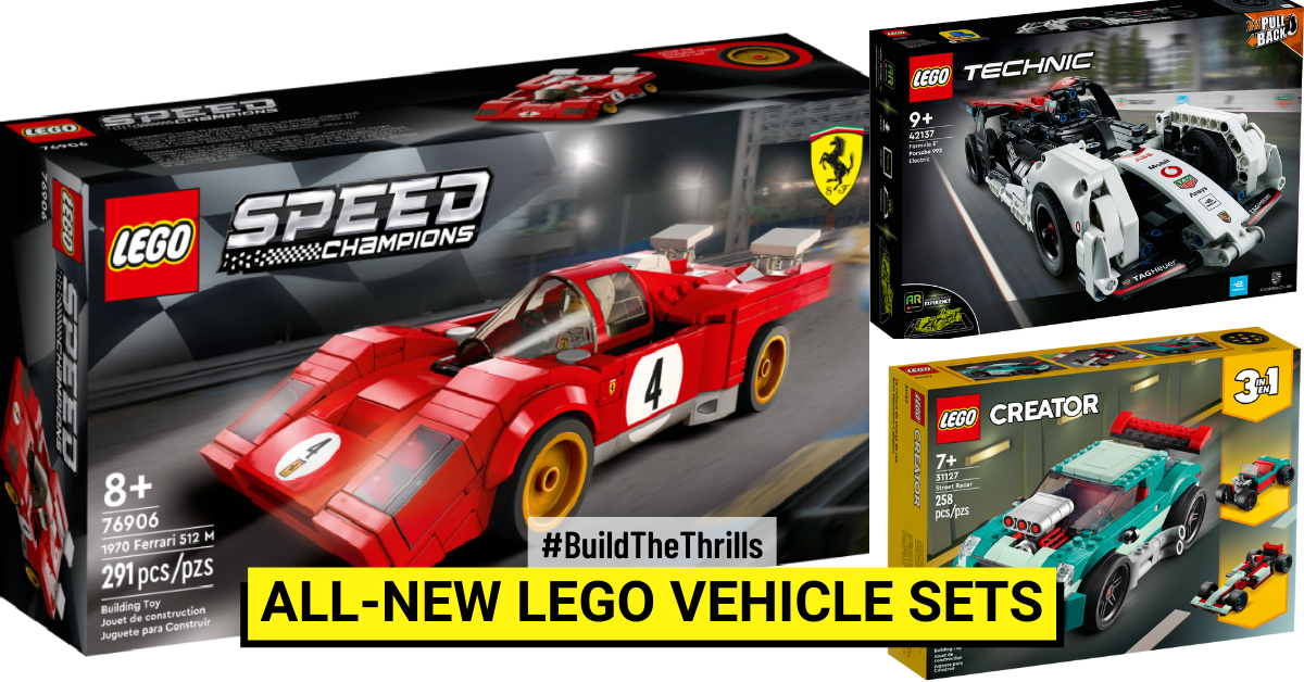 Build Your Dream Car With The All-new LEGO® Vehicle Sets - BYKidO