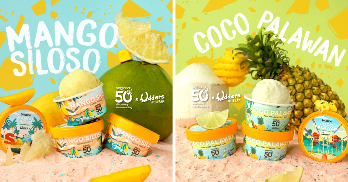 Sentosa & Udders Launches The Golden Jubilee Ice Creams | Pineapples, Coconuts, Lime, Mangoes and Pomelos - BYKidO