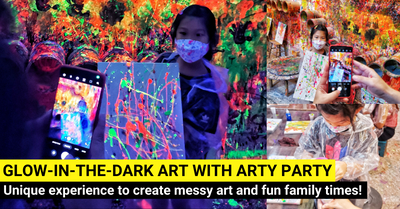 REVIEW: Arty Party Singapore Glow-In-The-Dark Art Jamming