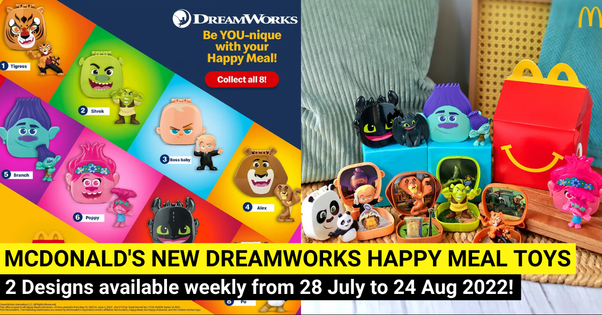 McDonald's Singapore Launches New Dreamworks Happy Meal Toys