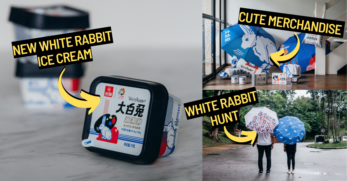 Get The New White Rabbit Ice Cream With Cute Merchandise & 1-For-1 Deal!