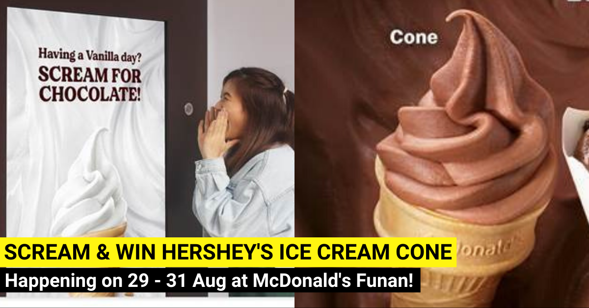 Scream To Get A FREE HERSHEY’S Cone from McDonald’s