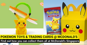 McDonald’s Singapore - Free Pokémon Toy + Pokémon Trading Card Set with Happy Meal