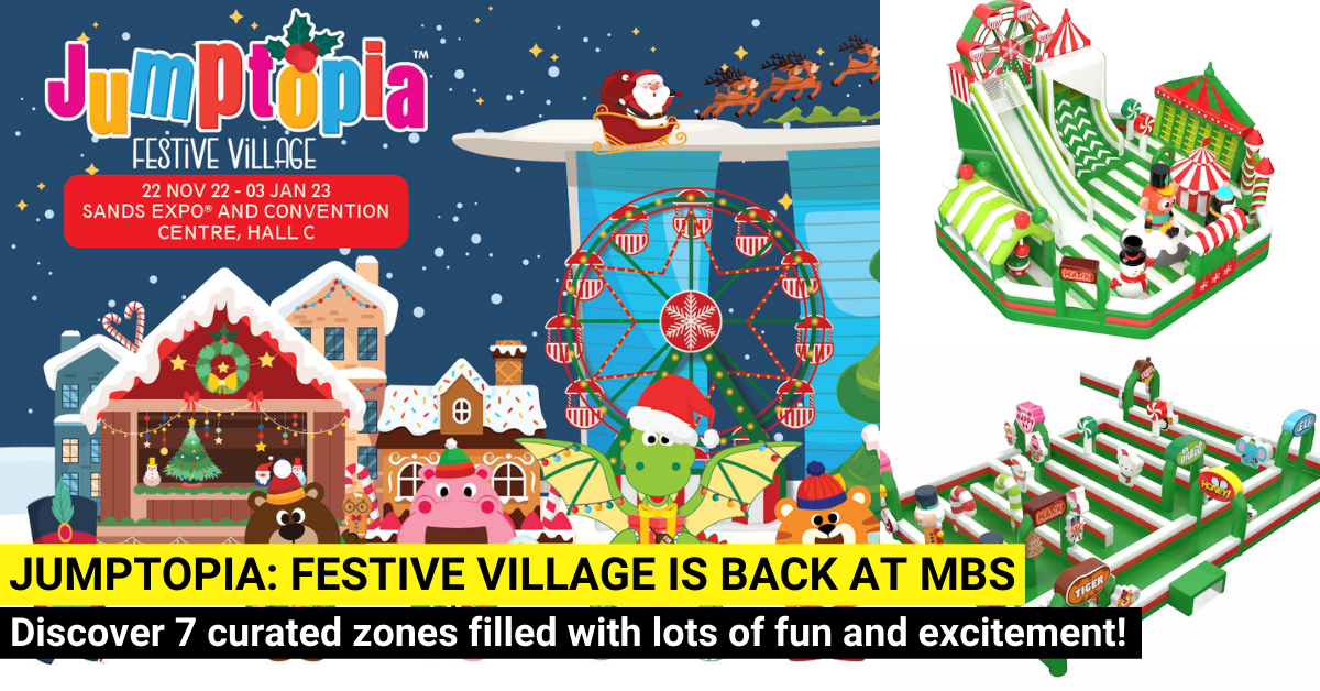 Jumptopia: Festive Village - The Popular Bouncy Castle Event Is Back At Marina Bay Sands