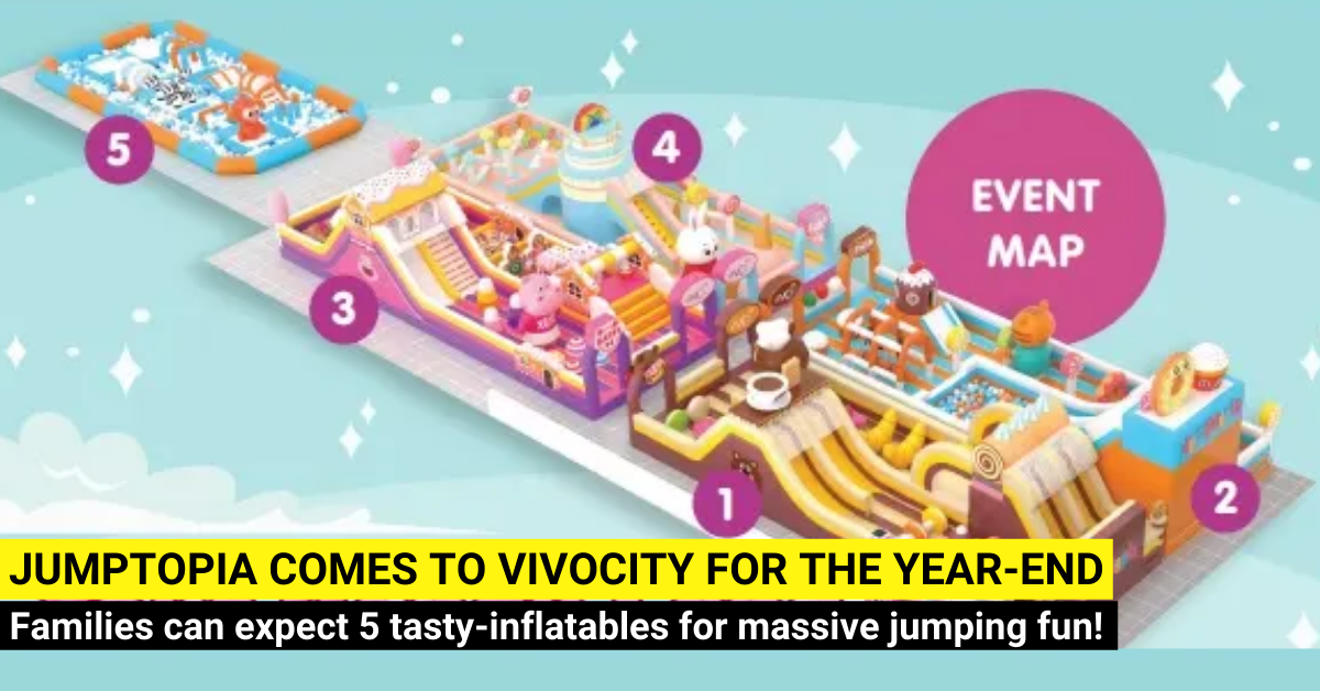 Jumptopia @ VivoCity | Candy & Dessert Themed Bouncy Castle for Year-end Fun