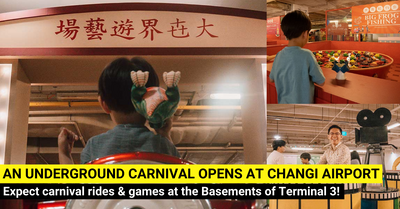 T3 Underground Carnival With Games & Rides at Changi Airport