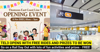 Free Travel PLUS FUN Activities Across 11 New MRT Stations of Thomson-East Coast Line 3 On 11 Nov 2022