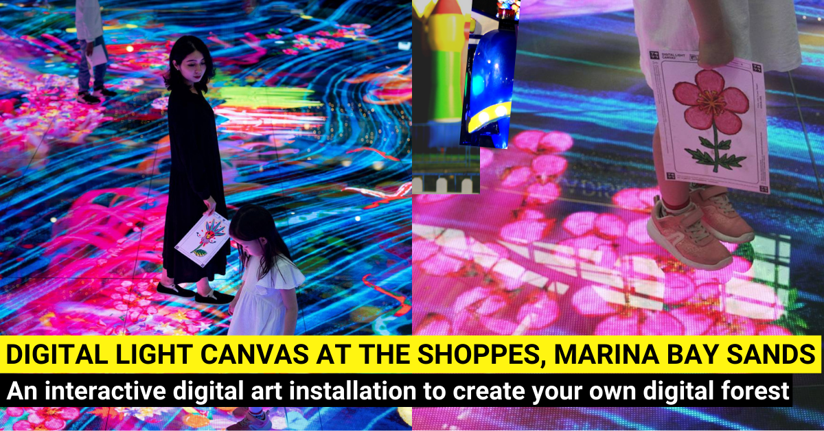 Visit The Digital Light Canvas at Marina Bay Sands - The Shoppes - BYKidO