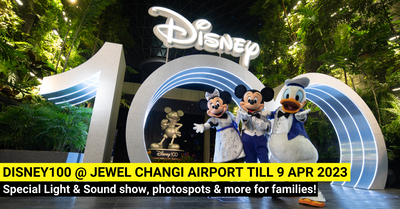 Jewel Changi Airport opens Disney100 in Singapore with a Special Disney100 Light & Sound Show