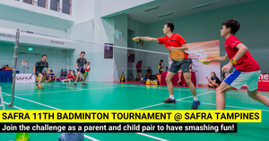 Challenge The SAFRA 11th Badminton Tournament As A Parent & Child Doubles Team!