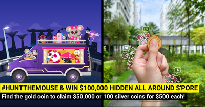 Hunt For $100,000 Hidden All Around Singapore at the pandamart #HuntTheMouse 2023