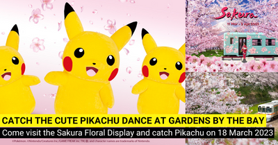 Pikachu Dance at Gardens by the Bay this March School Holidays