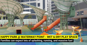 Happy Park @ Waterway Point | Dry and Wet Play For The Kids!