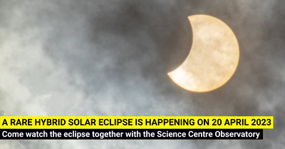 View the Solar Eclipse at the Science Centre Observatory on 20 April 2023