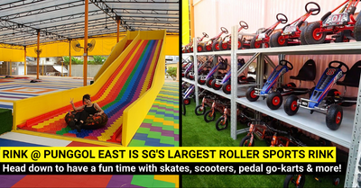 Rink @ Punggol East is Singapore’s Largest Indoor Roller Sports Rink - Fully Sheltered, Rainbow-Coloured with Inline Skates, Scooters & Penny Boards