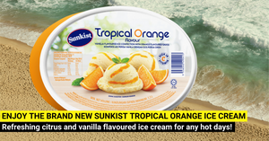 Introducing the Sunkist Tropical Orange Ice Cream!
