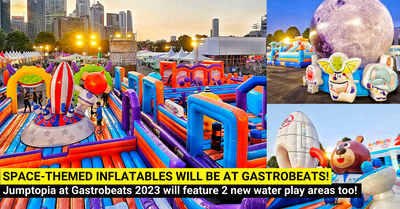 Jumptopia at Gastrobeats 2023 - Giant Inflatables PLUS a NEW Space Splash Zone with 2 Water Play Areas!