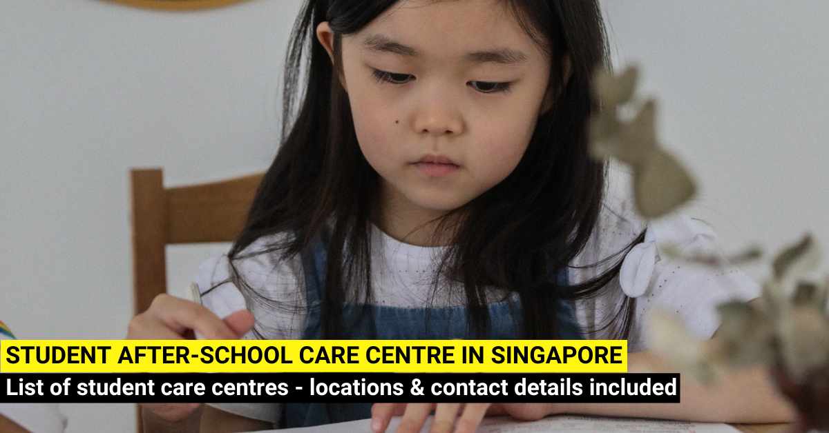 List of Student-Care Centres for Primary School in Singapore