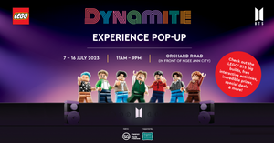The LEGO BTS Dynamite Experience Lights Up Orchard Road