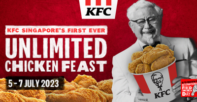 Indulge in KFC’s First-Ever Unlimited Chicken Feast from 5 to 7 July 2023