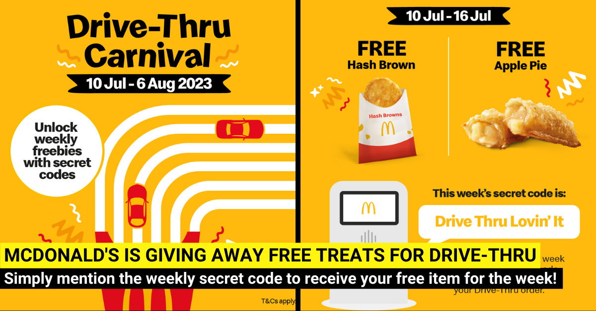 McDonald's Drive-Thru Carnival with FREE Items Every Week!