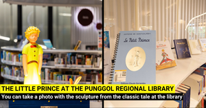 The Little Prince Sculpture at the Punggol Regional Library