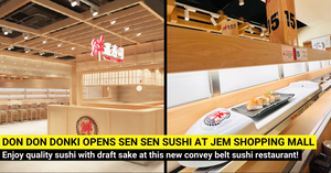 Don Don Donki Opens a Sen Sen Sushi at JEM Shopping Mall