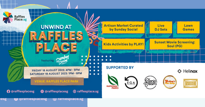 Enjoy a FREE Outdoor Movie Screening, Family Activities and More at Raffles Place on 18 and 19 Aug 2023