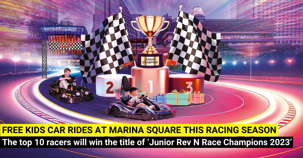 Enjoy Free Kids Car Rides at Marina Square Atrium this Racing Season