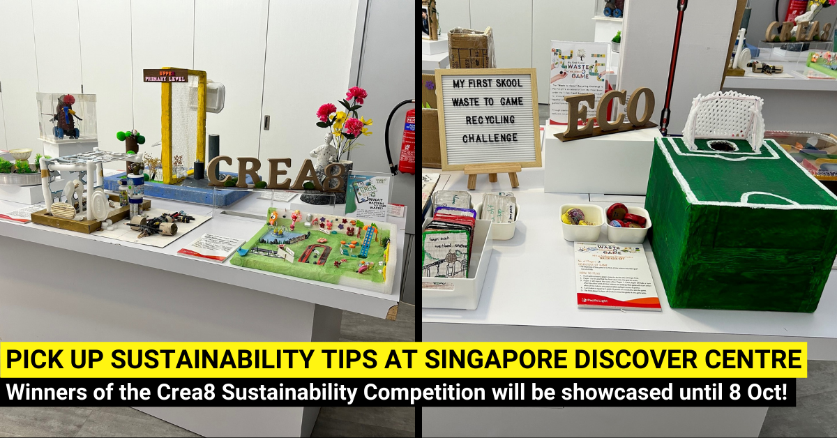 The Crea8 Sustainability Exhibition Happening Now at Singapore Discovery Centre - BYKidO