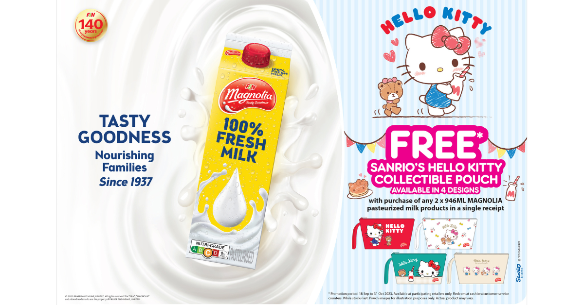 Grab a Lovable Hello Kitty Collectible Pouch with F&N Magnolia