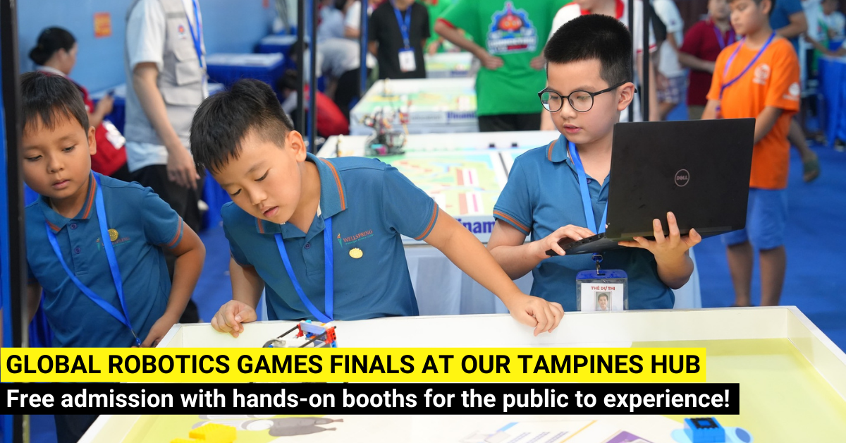 Global Robotics Games Finals 2023 with Hands-On Booths at Our Tampines Hub
