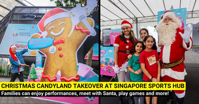 Christmas Candyland Takeover at Singapore Sports Hub
