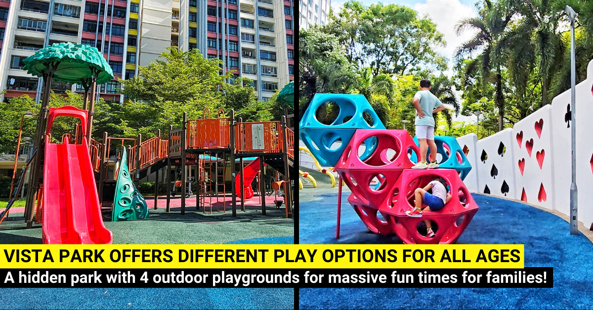 Vista Park Offers Massive Playgrounds with Alice in Wonderland Elements at Woodlands - BYKidO