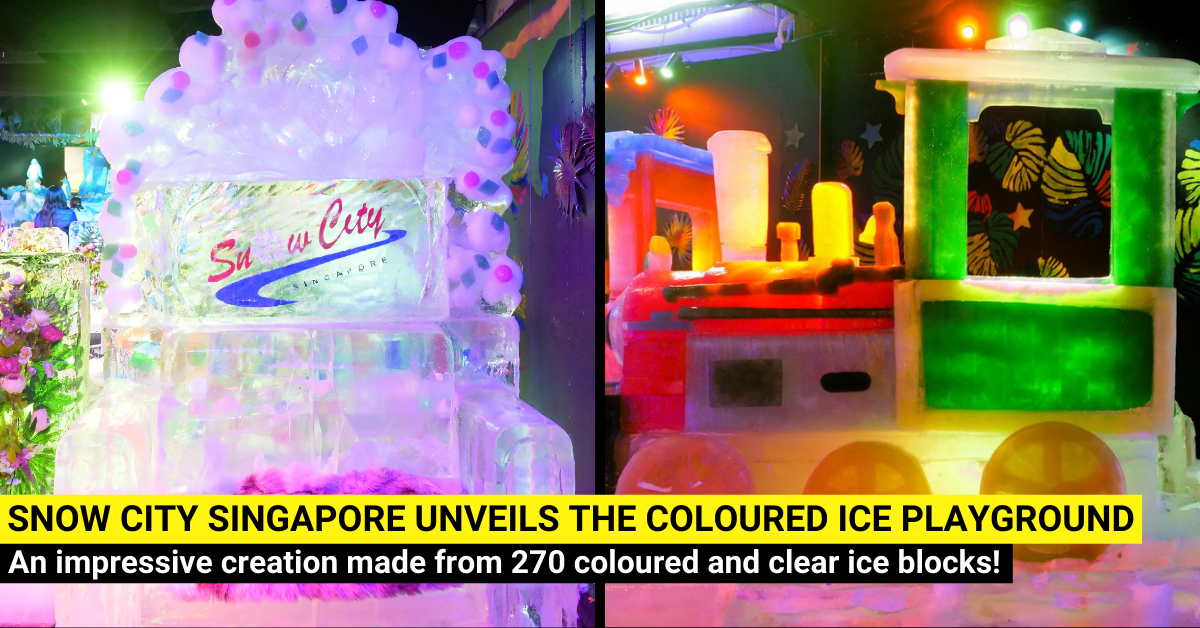 Snow City Singapore unveils the Coloured Ice Playground - Singapore's Largest Dyed Ice Gallery!