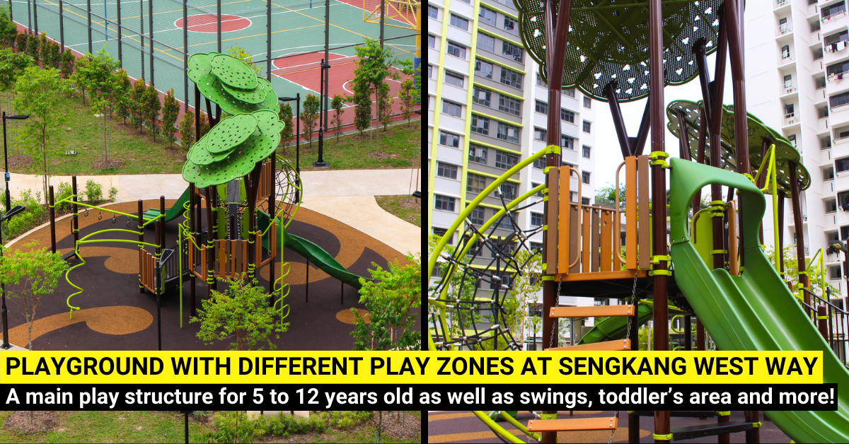 Sengkang West Way - Outdoor Playground with Multiple Play Zones for Families