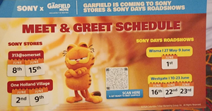 Meet & Greet with Garfield this June School Holidays!