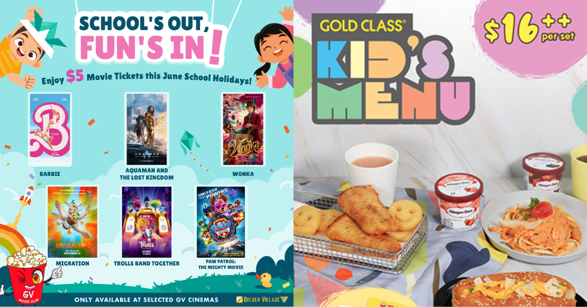 Enjoy $5 Movie Tickets at Golden Village this June School Holidays!