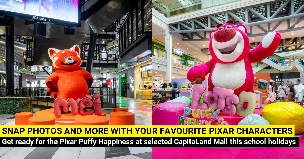 Meet Your Favourite Pixar Characters at the Pixar Puffy Happiness at CapitaLand Mall this June School Holidays!