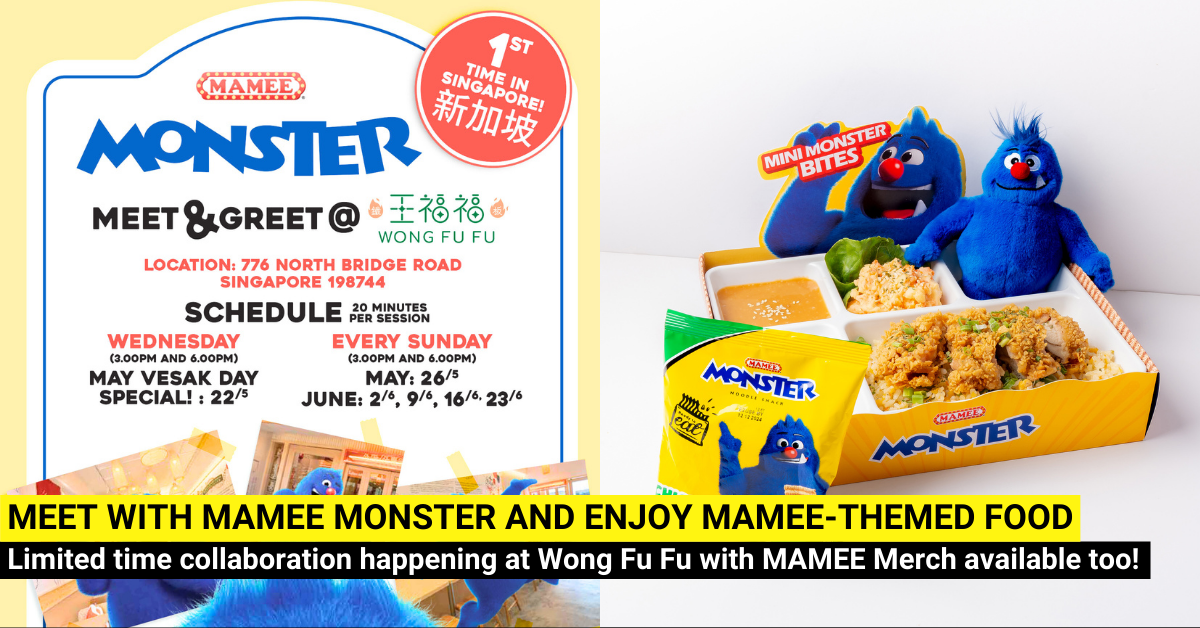 Meet & Greet with MAMEE Monster at Wong Fu Fu This June School Holidays